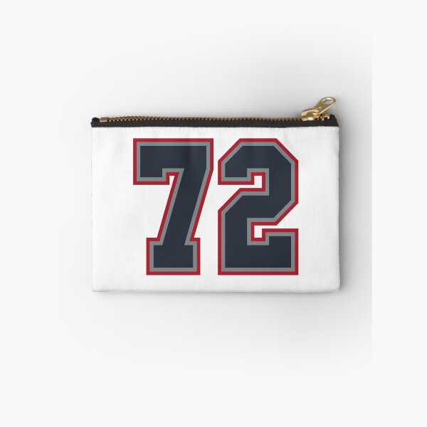 Item preview, 72 Navy Grey Red Sports Number Seventy-Two designed and sold by HelloFromAja.