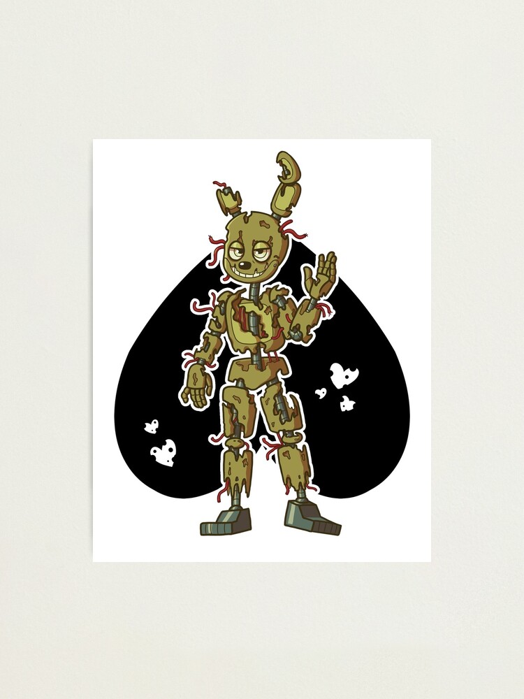 Into the Pit but it's Springtrap REMASTERED Art Board Print for Sale by  DragonessAnim