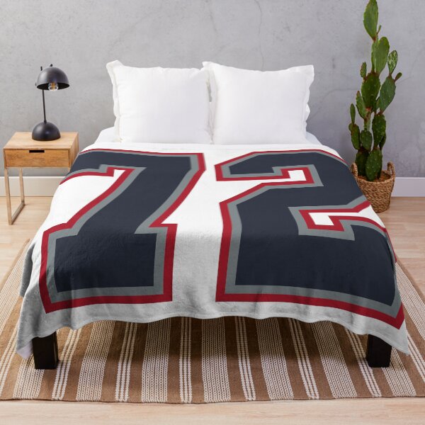Item preview, 72 Navy Grey Red Sports Number Seventy-Two designed and sold by HelloFromAja.