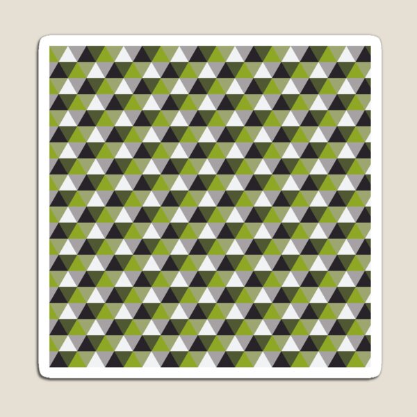 Item preview, Green, Blue, White and Grey Triangle Geometric pattern designed and sold by VioletStudio.