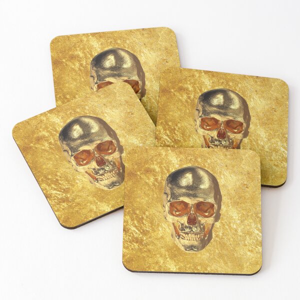 Item preview, Gold skull on gold background designed and sold by DotorEaon.