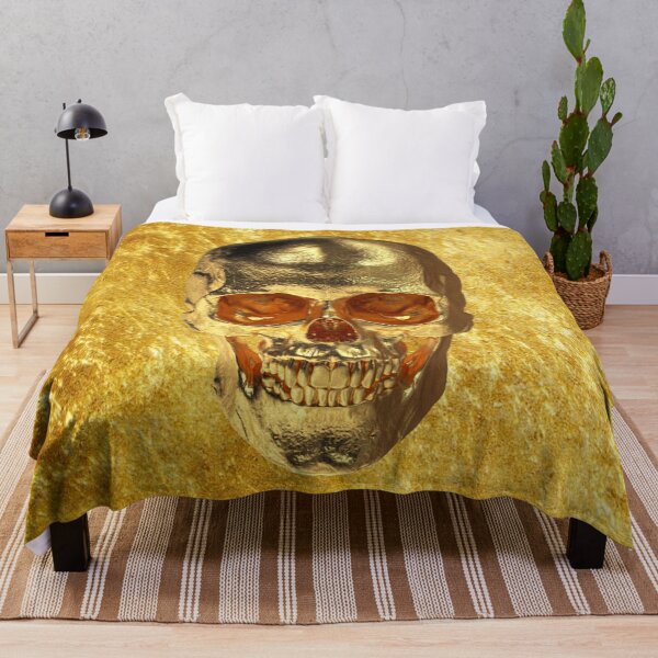 Item preview, Gold skull on gold background designed and sold by DotorEaon.