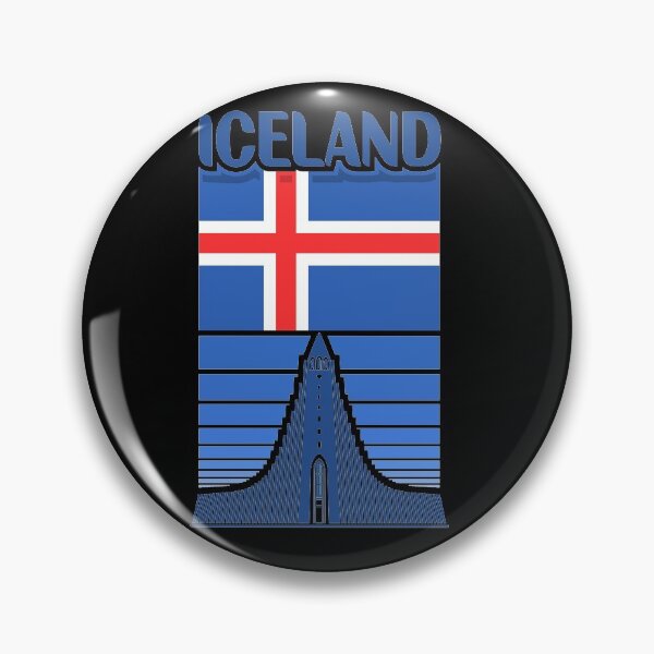 Artikelvorschau, Iceland Souvenir Landmark, Iceland Flag Travel entworfen und verkauft von TeeHome.