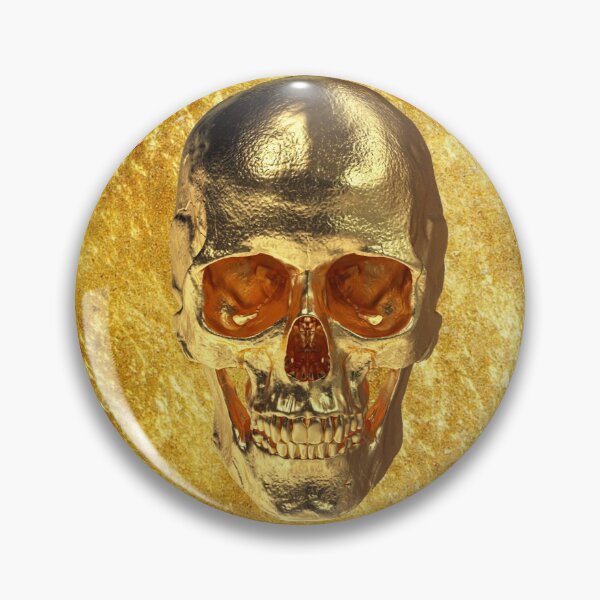 Item preview, Gold skull on gold background designed and sold by DotorEaon.
