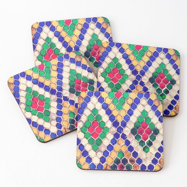 Item preview, Multi-colored Tiles in Diamond Pattern designed and sold by AlteredAtelier.