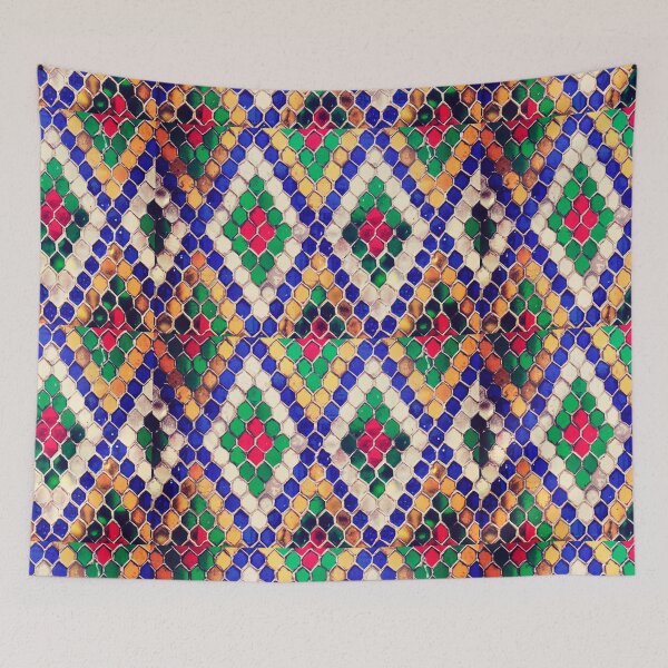 Item preview, Multi-colored Tiles in Diamond Pattern designed and sold by AlteredAtelier.