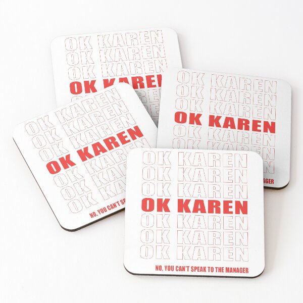 Item preview, Ok Karen Funny Repeat Text designed and sold by Mariano Topno.