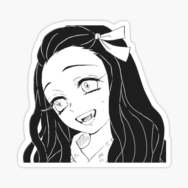 Demon Slayer Nezuko Sticker By Wifiaddicted Redbubble