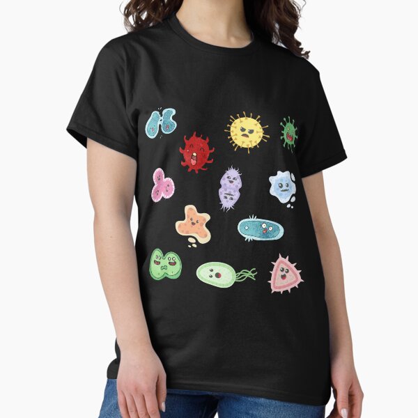 Item preview, Cute Microbes Bacteria, Virus, Ecoli MicroBiology Seamless Pattern Sticker Pack.  designed and sold by labstud.