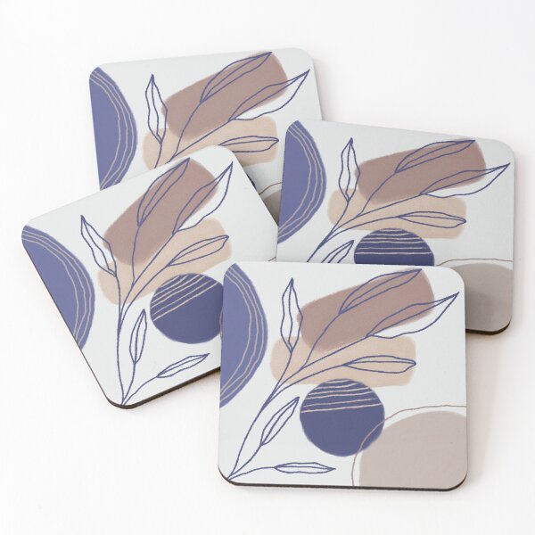 Item preview, Abstract Organic Shapes - Blue and Beige designed and sold by Cato99.
