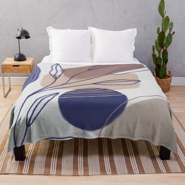 Item preview, Abstract Organic Shapes - Blue and Beige designed and sold by Cato99.