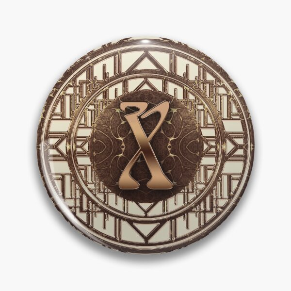 Item preview, Art Nouveau X Monogram Art Deco Vintage Alphabet Letter designed and sold by Xarah.