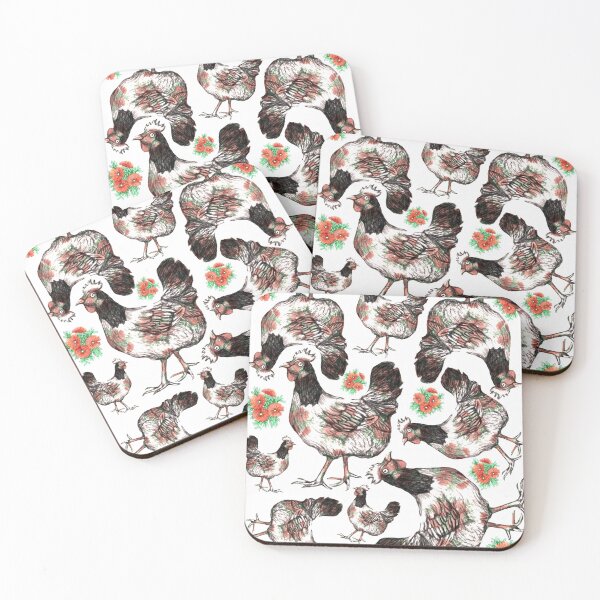 Item preview, Chicken and Vygies Pattern designed and sold by Cherie Roe Dirksen.