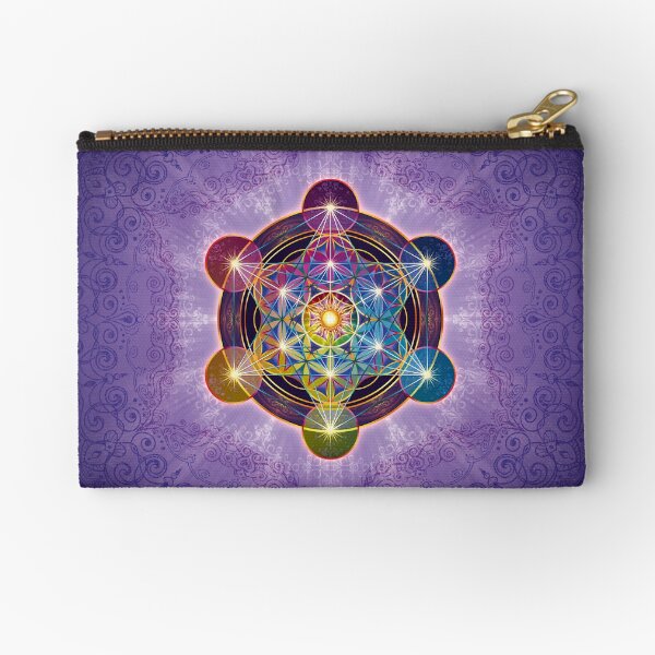 Metatron's Cube Merkabah Zipper Pouch