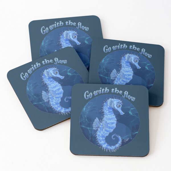 Item preview, Go with the flow - seahorse  designed and sold by TarniaFedeleArt.