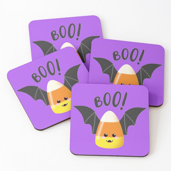 Item preview, Candy Corn 'Boo!' Bat Halloween Disguise designed and sold by Happy Puppy Print On Demand.