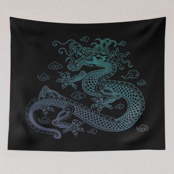 Item preview, Blue Chinese Dragon designed and sold by SoccaTamam.