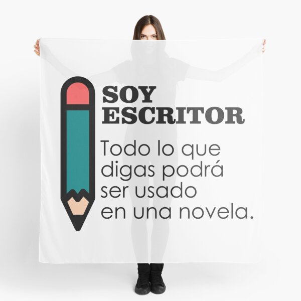 I'm a writer: everything you say can be used in a novel Scarf