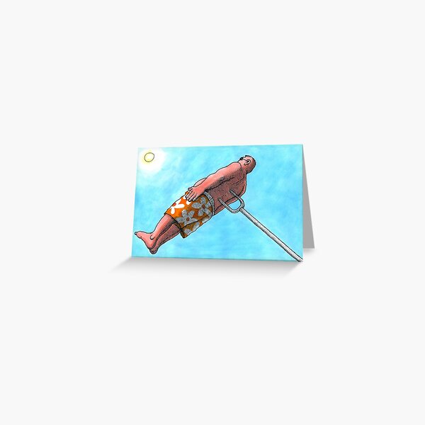 Sunburn Greeting Card