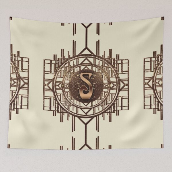 Item preview, Artdeco Monogram Art Nouveau Vintage Alphabet Letter S designed and sold by Xarah.