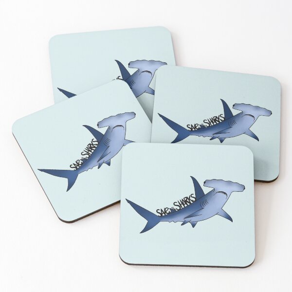 Item preview, SAVE THE SHARKS-hammerhead shark designed and sold by BEATRIZ ABAITUA.