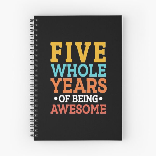 Item preview, 5th Birthday Five Whole Years Of Awesome, Age 5 designed and sold by haselshirt.