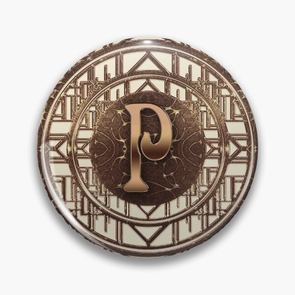 Item preview, Art Nouveau Letter P Monogram Art Deco Vintage Alphabet designed and sold by Xarah.