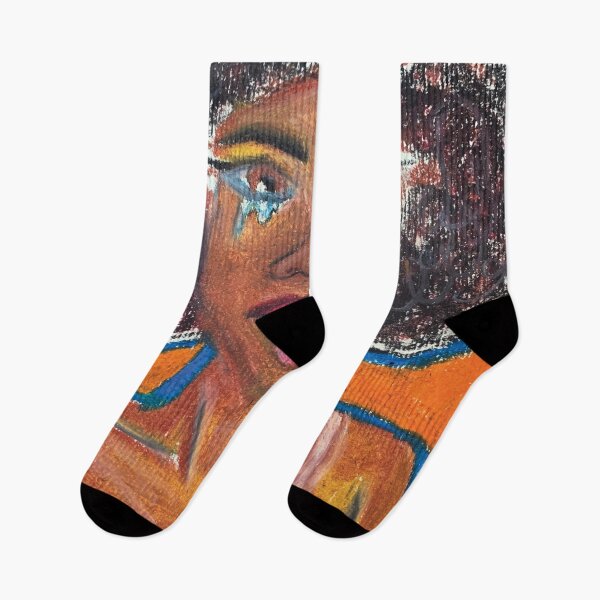 Item preview, Emotional Girl (oil pastel) designed and sold by hibiscus-.