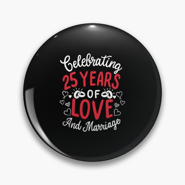 Item preview, 25th Wedding Anniversary - 25 Years Of Love And Marriage designed and sold by haselshirt.