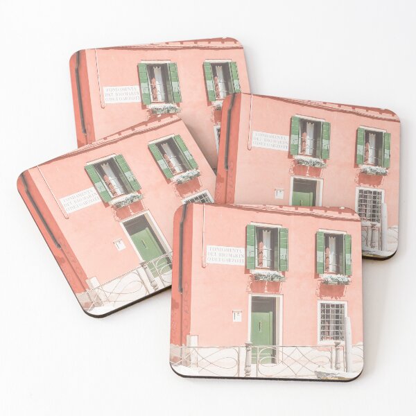 Item preview, 439. Red house with green, Venice, Italy designed and sold by Julie Travel Photography.