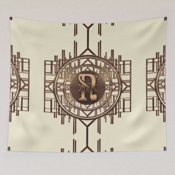 Item preview, N Buchtabe Art Nouveau Monogram Art Deco Gifts - Vintage designed and sold by Xarah.