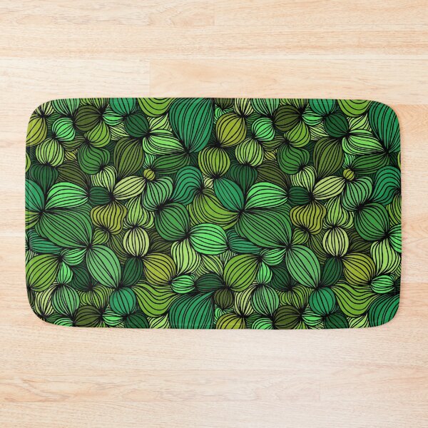 Item preview, abstract green geometric pattern designed and sold by pixelcow333.