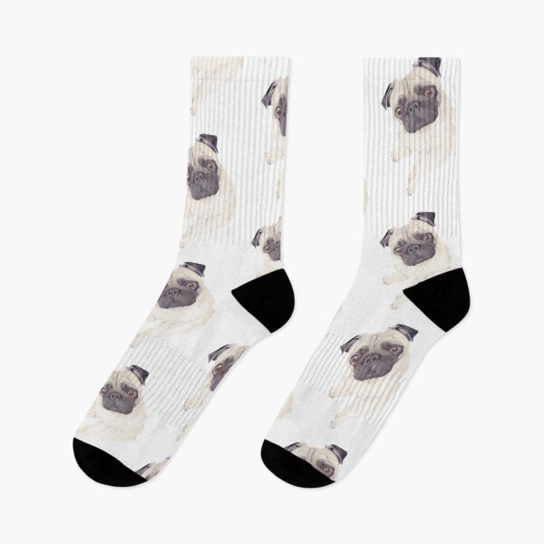Item preview, Sad Pug in Coloured Pencil designed and sold by AmyE-FineArt.