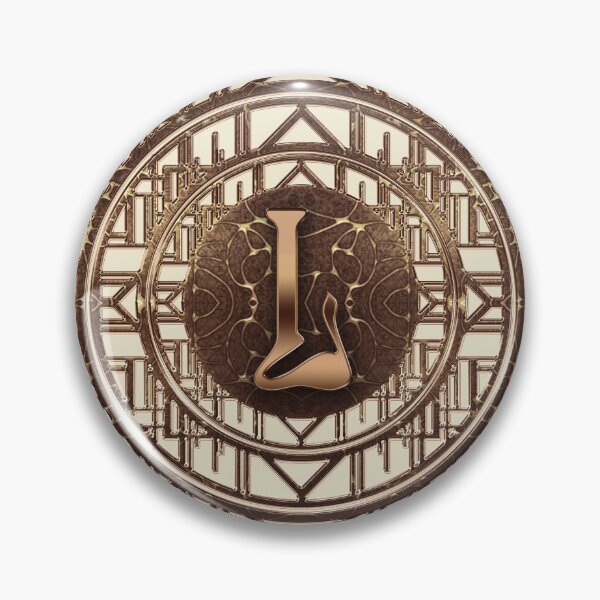 Item preview, Gold Initials Art Nouveau Letter L Monogram Art Deco Vintage designed and sold by Xarah.