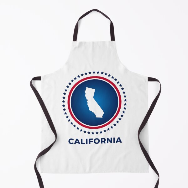 Artikelvorschau, California Map und US Flag Colors entworfen und verkauft von Uppercase Tees.