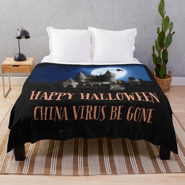 Item preview, Happy Halloween China Virus Be Gone designed and sold by stevenwoodcock.