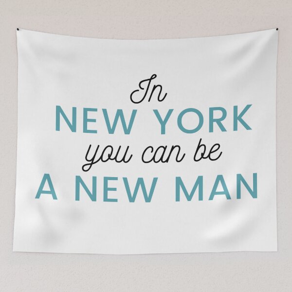 Item preview, In New York you can be a new man Hamilton Quote designed and sold by MonMonTales.