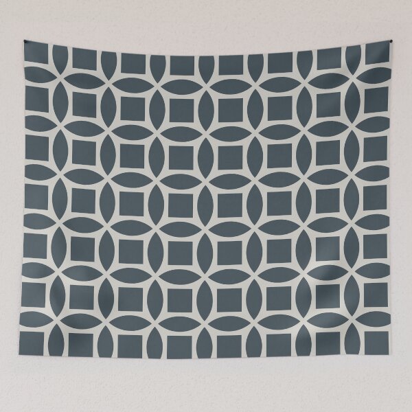Item preview, Geometric Pattern: Intersect Square: Pebble designed and sold by Red Wolf.