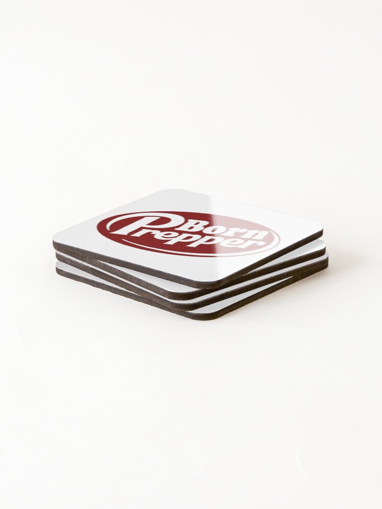 Thumbnail 4 of 5, Coasters (Set of 4), Born Prepper; designed and sold by StickerApe.