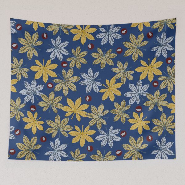 Item preview, autumn horse chestnut leaves designed and sold by rysunki-malunki.