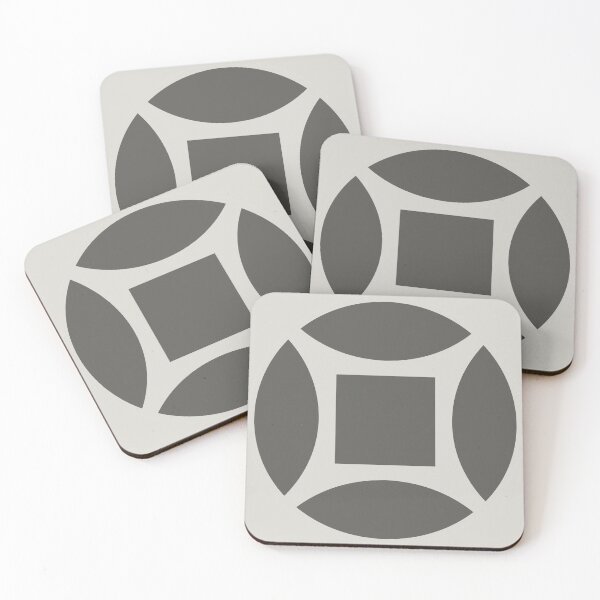 Item preview, Geometric Pattern: Intersect Square: Slate designed and sold by Red Wolf.