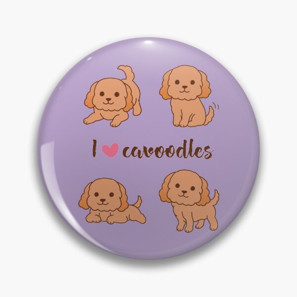 Item preview, Cavoodle puppies - Purple Pattern designed and sold by noryushi.