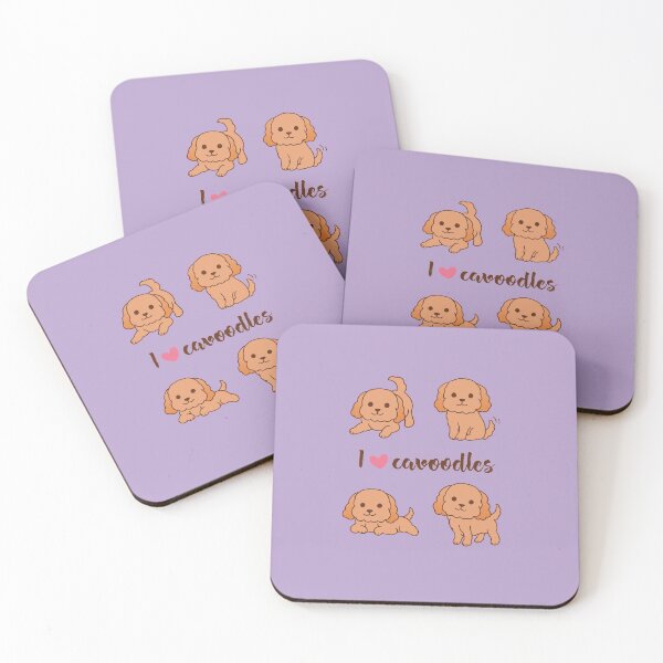 Item preview, Cavoodle puppies - Purple Pattern designed and sold by noryushi.