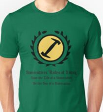 The Simpsons - Stonecutters - Rules of Entry Unisex T-Shirt