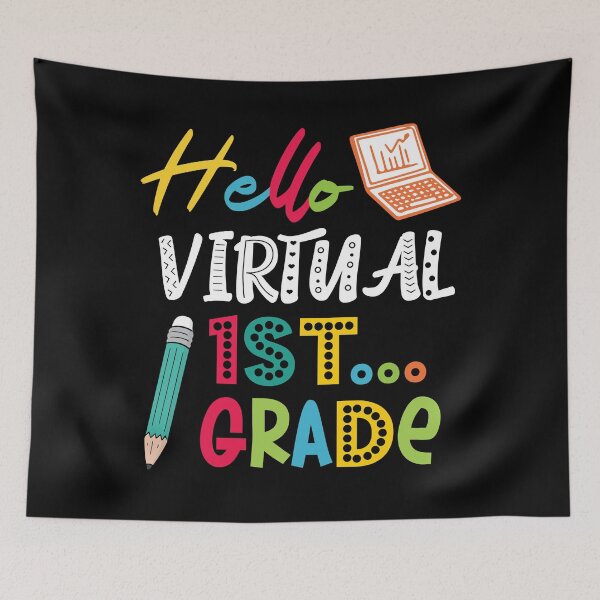 Item preview, Funny Hello Virtual 1st grade Back to School designed and sold by YES!GOODY.