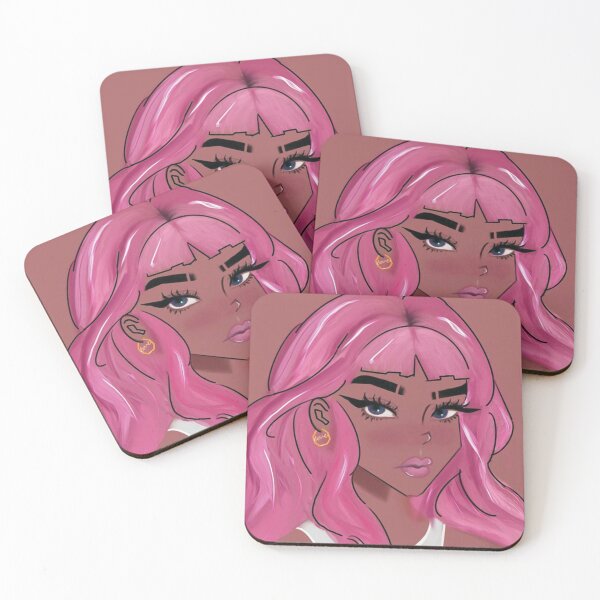 Item preview, Girl with pink hair (digital) designed and sold by hibiscus-.