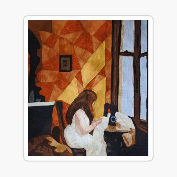 Item preview, Girl at Sewing Machine ,1921  designed and sold by DekyingPang.