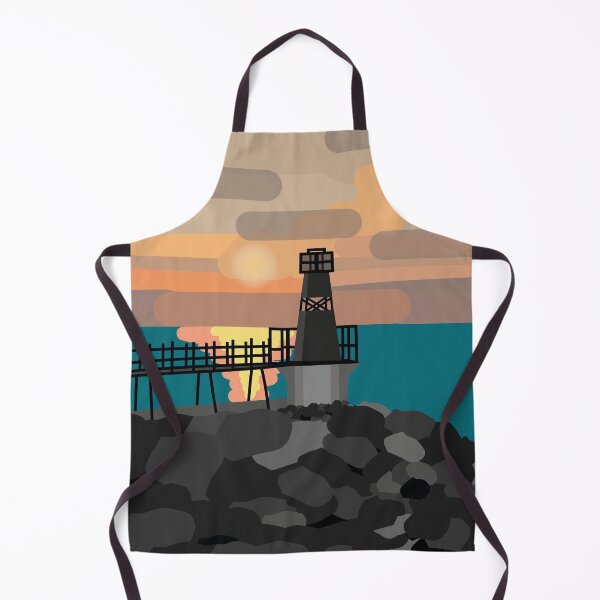 Item preview, Battery Point Portishead Lighthouse with a sunrise background designed and sold by nihemher.