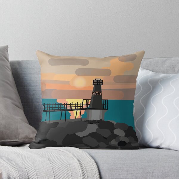 Artikelvorschau, Batteriepunkt Portishead Leuchtturm mit einem Sonnenaufganghintergrund entworfen und verkauft von nihemher.