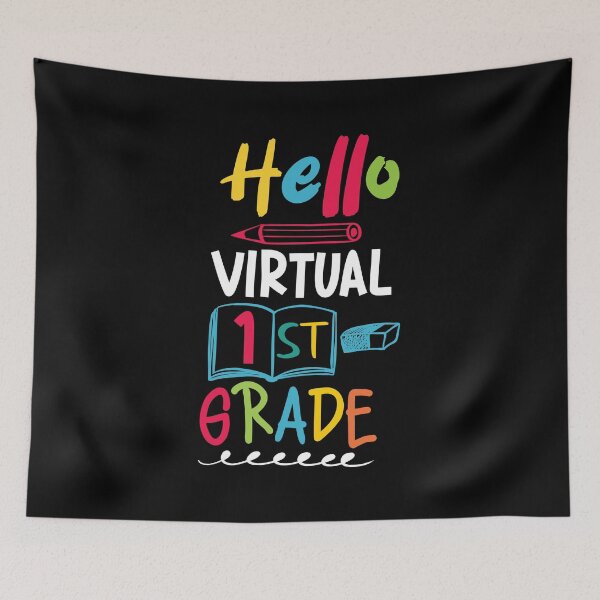 Item preview, Funny Hello Virtual 1st grade Back to School designed and sold by YES!GOODY.